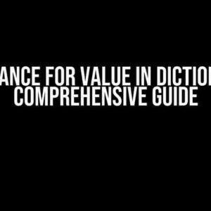 Covariance for value in Dictionary: A Comprehensive Guide